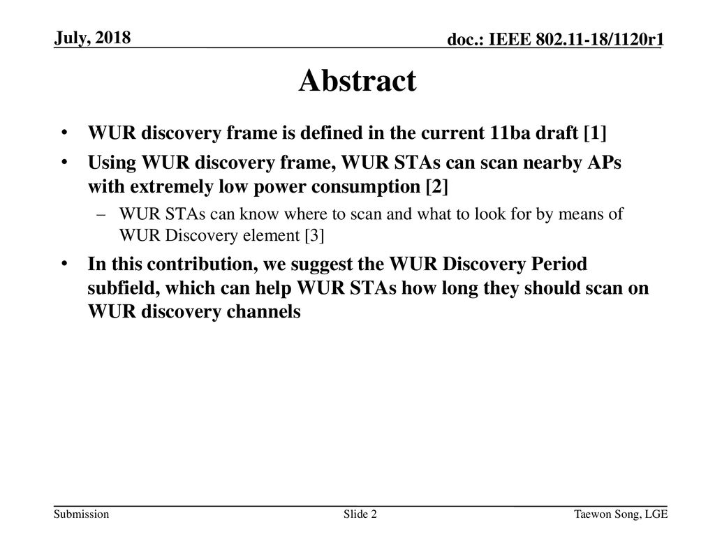 Wur discovery period announcement ppt download
